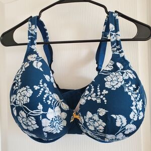 Cacique Navy Floral Bra